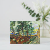 Van Gogh - De tuin van het asiel Briefkaart (Staand voorkant)