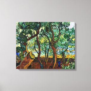 Van Gogh - De tuin van het asiel Canvas Afdruk
