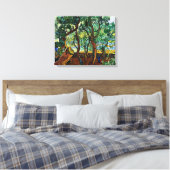 Van Gogh - De tuin van het asiel Canvas Afdruk (Insitu (Slaapkamer))