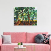 Van Gogh - De tuin van het asiel Canvas Afdruk (Insitu (Woonkamer))