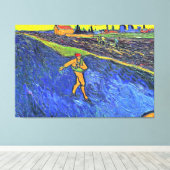Van Gogh - De zaaier, beroemd schilderij, Canvas Afdruk (Insitu (Houten vloer))