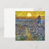 Van Gogh - De Zaaier, beroemd schilderij, kaart (Voorkant / Achterkant)