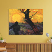 Van Gogh; De Zaaier, Oude Boer Canvas Afdruk (Insitu (Woonkamer))