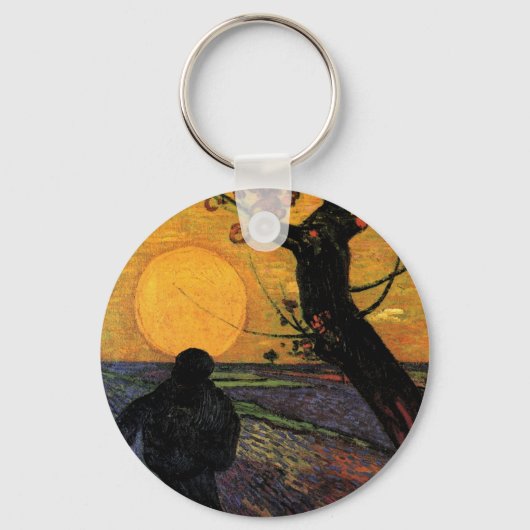 Van Gogh; De Zaaier, Oude Boerenarbeider Sleutelhanger (Voorkant)