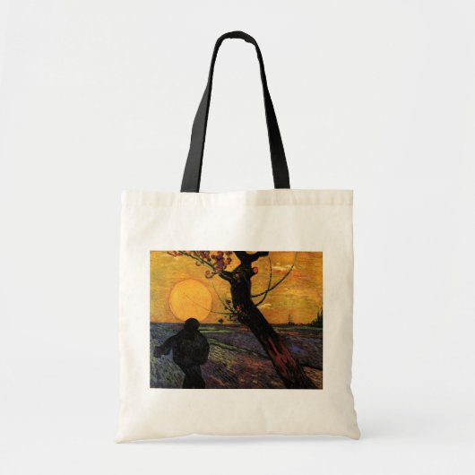 Van Gogh; De Zaaier, Oude Boerenarbeider Tote Bag (Voorkant)