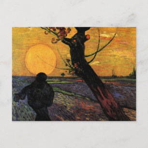 Van Gogh; De Zaaier, Oude Boerenboer Briefkaart