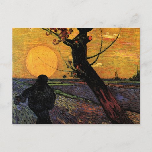 Van Gogh; De Zaaier, Oude Boerenboer Briefkaart (Voorkant)