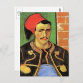 Van Gogh, de Zouave, de  impressionistische Kunst Briefkaart (Voorkant / Achterkant)