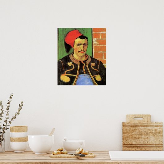 Van Gogh, de Zouave, de  impressionistische Kunst Poster (Keuken)