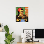 Van Gogh, de Zouave, de impressionistische Kunst Poster (Thuiskantoor)
