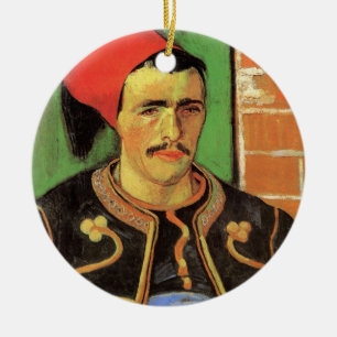 Van Gogh, De Zouave, Vintage Impressionisme Kunst Keramisch Ornament