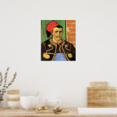 Van Gogh, De Zouave, Vintage Impressionisme Kunst Poster (Keuken)