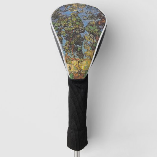 Van Gogh Dennenbomen - Klassieke Tuinkunst Golfheadcover (Voorkant)