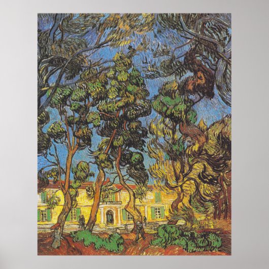Van Gogh Dennenbomen - Klassieke Tuinkunst Poster (Voorkant)