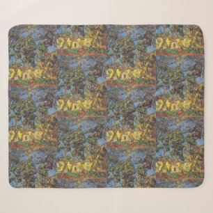 Van Gogh Dennenbomen - Klassieke Tuinkunst Sherpa Deken