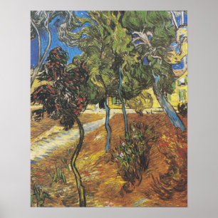 Van Gogh Dennenbomen - Wervelende Tuinkunst Poster