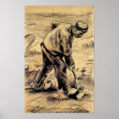 Van Gogh - Digger, realisme kunstwerk Poster (Voorkant)