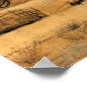 Van Gogh - Donkey and Cart Poster (Hoek)