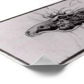 Van Gogh - Doodse hoofdmoeder Poster (Hoek)