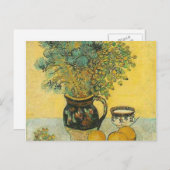 van gogh doodt majolica met wilde bloemen briefkaart (Voorkant / Achterkant)