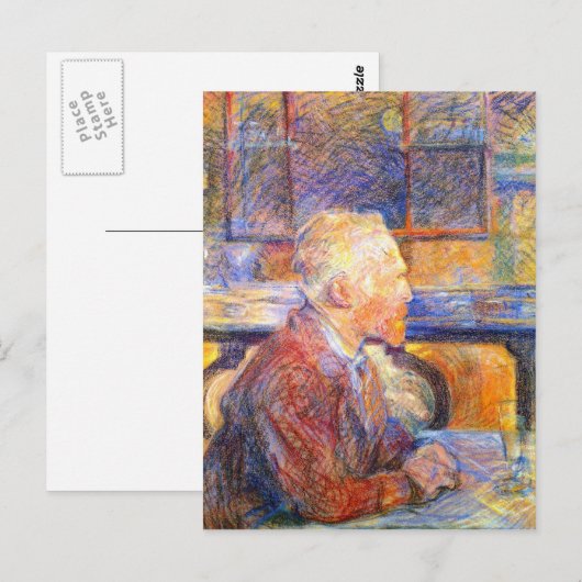 Van Gogh door Toulouse-Lautrec Briefkaart (Voorkant / Achterkant)