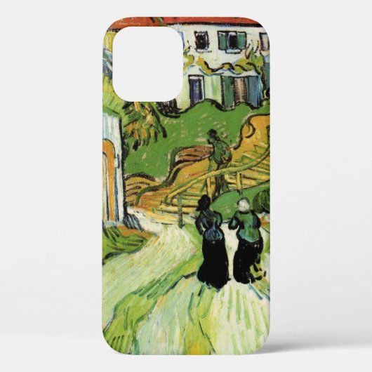 Van Gogh Dorpsstraat en trappen Auvers, Figuren Case-Mate iPhone Case (Achterkant)