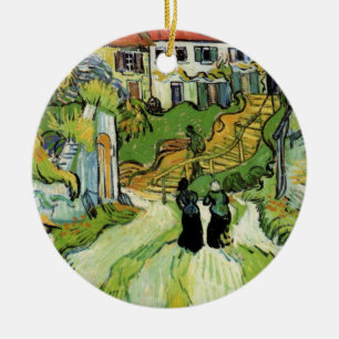 Van Gogh Dorpsstraat en trappen Auvers, Figuren Keramisch Ornament