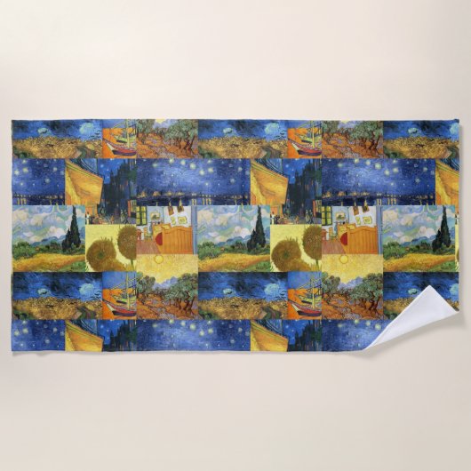 Van Gogh Dream Paintings Art Beach Towel Strandlaken (Voorkant)