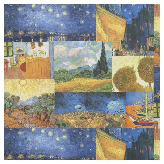 Van Gogh Dream Paintings Art Fabric Stof (Swatch)