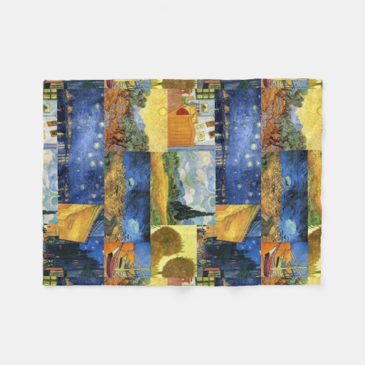 Van Gogh Dream schilderijen Art Fleece Blanket Deken (Voorkant (Horizontaal))