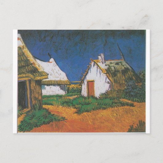 Van_Gogh_-_Drei_weiße_Hütten_in_Saintes-Maries Briefkaart (Voorkant)
