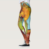 Van Gogh - Drie zonnebloemen in een vaas - fijne k Leggings (Links)