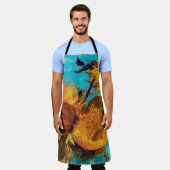 Van Gogh - Drie zonnebloemen in een vaas - fijne k Schort (Gedragen)