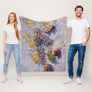 Van Gogh Druiven en Appels Stilleven Kunstprint Fleece Deken