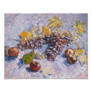 Van Gogh Druiven en Appels Stilleven Kunstprint Foto Afdruk