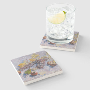 Van Gogh Druiven en Appels Stilleven Kunstprint Stenen Onderzetter