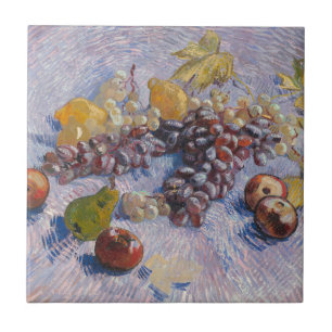 Van Gogh Druiven en Appels Stilleven Kunstprint Tegeltje
