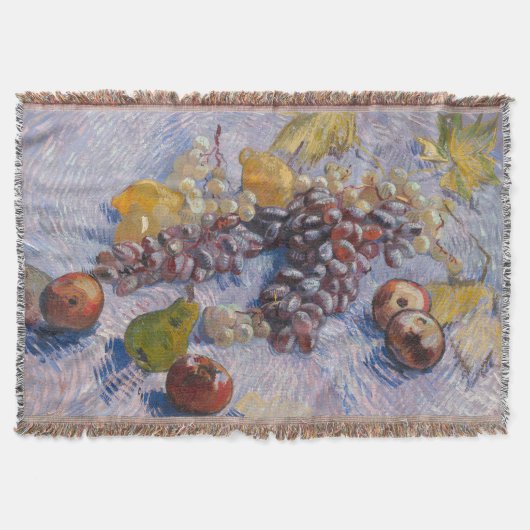 Van Gogh Druiven en appels stillevens kunstprint Deken (Voorkant)