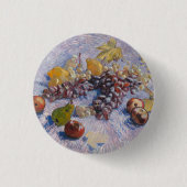 Van Gogh Druiven en appels stillevens kunstprint Ronde Button 3,2 Cm (Voorkant)