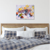 Van Gogh - druiven, lemonen, peren en appelen Canvas Afdruk (Insitu (Slaapkamer))