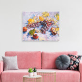 Van Gogh - druiven, lemonen, peren en appelen Canvas Afdruk (Insitu (Woonkamer))