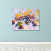 Van Gogh - druiven, lemonen, peren en appelen Canvas Afdruk (Insitu (Houten vloer))