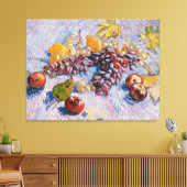 Van Gogh - druiven, lemonen, peren en appelen Canvas Afdruk (Insitu (Woonkamer))