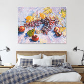 Van Gogh - druiven, lemonen, peren en appelen Canvas Afdruk (Insitu (Slaapkamer))