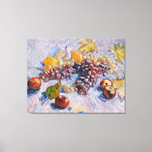 Van Gogh - druiven, lemonen, peren en appelen Canvas Afdruk
