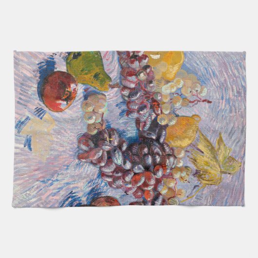 Van Gogh - druiven, lemonen, peren en appelen, Kit Theedoek (Horizontaal)