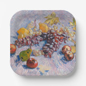 Van Gogh - druiven, luiers, peren en appelen, Papieren Bordje (Voorkant)