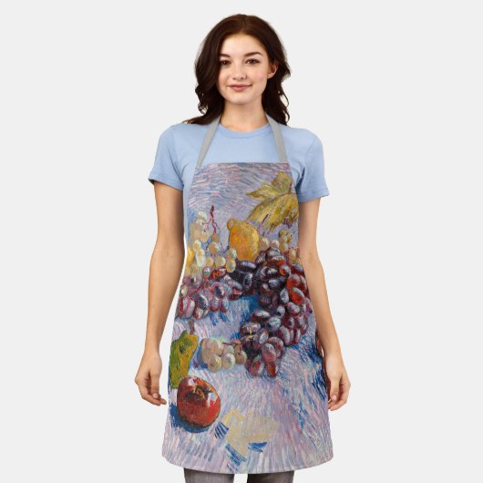 Van Gogh - druiven, luiers, peren en appelen, Schort (Gedragen)