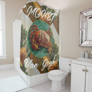 Van Gogh Dungeness Krab MONET 2032 2033 2034 Douchegordijn