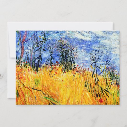 Van Gogh - Edge of a Wheat Field with Poppies Kaart (Voorkant)